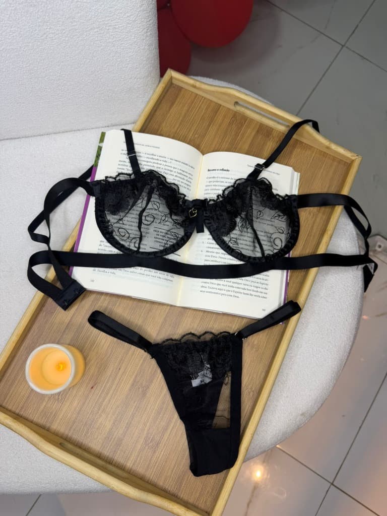Conjunto Lingerie Renda UseSensy